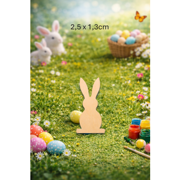 Królik 5 2,5cm, królik 2,5cm, sklejka 3mm